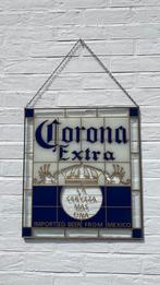 Corona Extra glazen bord  m loden rand plusminus 25 jaar oud, Verzamelen, Overige merken, Reclamebord, Plaat of Schild, Ophalen of Verzenden