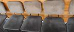 5 stijlvolle vintage art deco suède stoelen, Ophalen