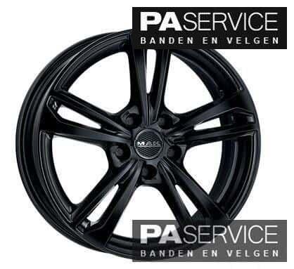 Nieuw 17 inch Gloss Black MAK Emblema set voor FIAT 500, Auto-onderdelen, Banden en Velgen, Velg(en), 17 inch, Ophalen of Verzenden