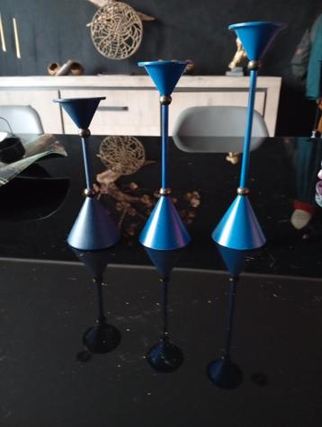 Set van 3 kaarshouders  beschikbaar voor biedingen
