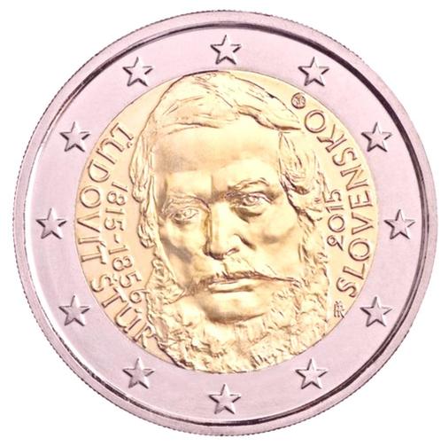 Pièce 2 Euros Slovaquie 2015 - Bicentenaire de la naissance, Postzegels en Munten, Munten | Europa | Euromunten, Setje, 2 euro