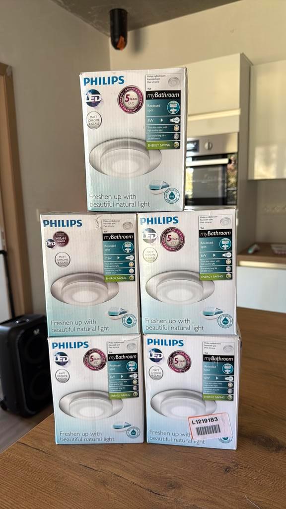 Inbouwspot IP65 5 stuks, Huis en Inrichting, Lampen | Spots, Nieuw, Plafondspot of Wandspot, Metaal of Aluminium, Led, Ophalen of Verzenden