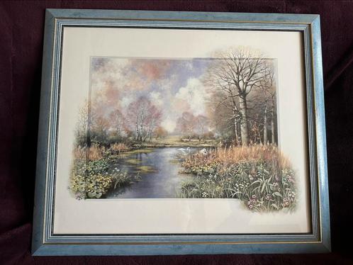 PRIJS VERLAAGD. Reproductie schilderij, land, Peter Motz, Antiek en Kunst, Kunst | Litho's en Zeefdrukken, Ophalen