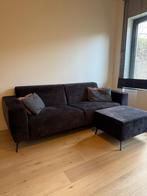 Antraciet velours zetel zo goed als nieuw!, Huis en Inrichting, Ophalen, Zo goed als nieuw