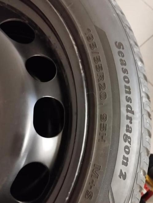 Winterbanden op stalen velgen – Renault Scénic 4 + deksels, Auto-onderdelen, Banden en Velgen, Velg(en), Winterbanden, 20 inch