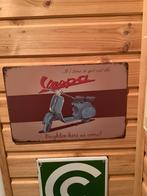Vespa niet-geëmailleerde metalen plaat, Verzamelen, Zo goed als nieuw