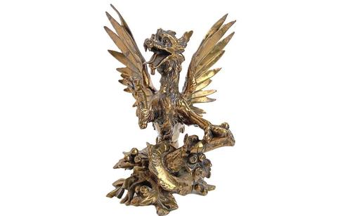 statue unique en bronze de GABRIEL VIARDOT dragon griffon, Antiquités & Art, Antiquités | Bronze & Cuivre, Bronze, Enlèvement ou Envoi