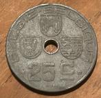 25 cent 1943, français flamand, Léopold 3, Timbres & Monnaies, Monnaies | Belgique, Enlèvement ou Envoi