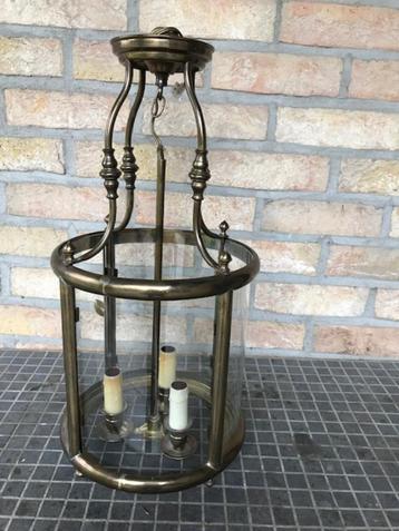 Antieke koperen lantaarn/luster