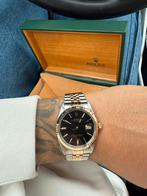 Rolex 16013 / Two-tone / Black dail / 36mm / 1987, Handtassen en Accessoires, Horloges | Heren, Verzenden, Rolex