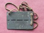 Plaque d'identification d'un Belge prisonnier au Stalag XB, Collections, Envoi, Armée de terre, Emblème ou Badge