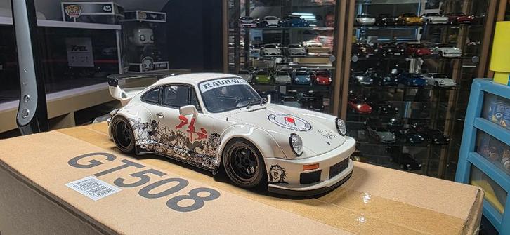 Porsche RWB 964 Akira (blanc glacier) 2024 1/18 Gt-Spirit, Hobby & Loisirs créatifs, Voitures miniatures | 1:18, Neuf, Voiture