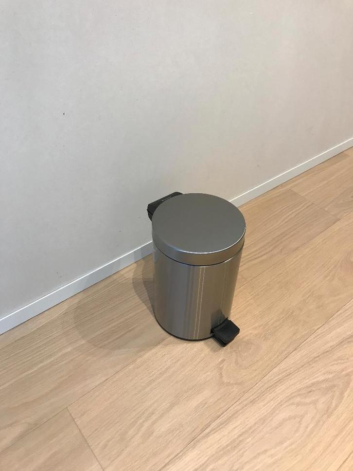 BRABANTIA BIN - Matt Steel – 3 liter (type A) - 2 stuks, Huis en Inrichting, Woonaccessoires | Prullenbakken, Zo goed als nieuw