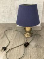 Lampe de chevet bleu H 32 cm, Utilisé, Moins de 50 cm, Enlèvement ou Envoi, Tissus