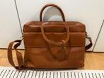 Burkely bruine/cognac lederen laptoptas/aktetas, Computers en Software, Laptoptassen, Ophalen, 16 inch, Zo goed als nieuw, Aktetas