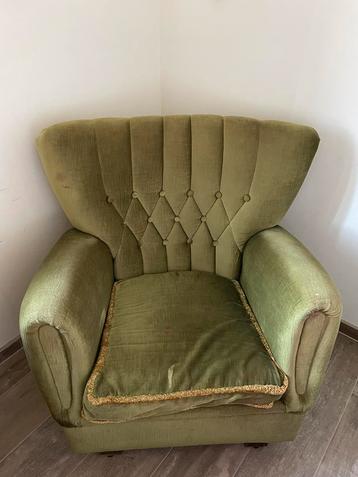 Retro groen zeteltje beschikbaar voor biedingen