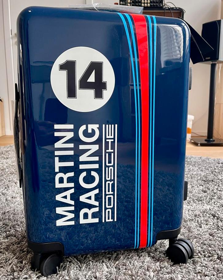 Porsche - Hardcase Trolley S - MARTINI RACING, Bijoux, Sacs & Beauté, Valises, Neuf, Plastique dur, 50 à 60 cm, 35 à 45 cm, Clé