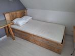 steigerhouten bed en bureau, Huis en Inrichting, Slaapkamer | Bedden, Ophalen, Bruin, Steigerhout, Zo goed als nieuw