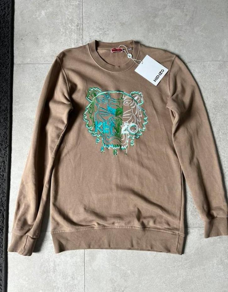 Kenzo sweater maat M zo goed als nieuw, Kleding | Heren, Truien en Vesten, Zo goed als nieuw, Maat 48/50 (M), Beige, Ophalen of Verzenden