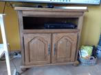 Tv-meubel met draaitafel., Ophalen, Gebruikt, Eikenhout, 50 tot 100 cm