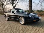 Alfa Romeo 2.0 Spider 1991 slechts 66.000 km. prachtige auto, Auto's, Achterwielaandrijving, Cabriolet, Zwart, Leder