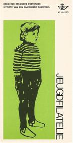 FDC 16/1973 BELGIË 13-10-73 Jeugdfilatelie 3 Fr (NL), Postzegels en Munten, Met stempel, Gestempeld, Kinderen, Ophalen of Verzenden