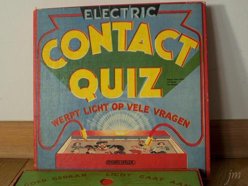 Vintage didactisch spel Contact Quiz, Hobby en Vrije tijd, Gezelschapsspellen | Bordspellen, Gebruikt, Een of twee spelers, Ophalen