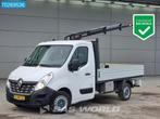 Renault Master 110PK Open Laadbak met Hiab T-CLX 009 Kraan A, Auto's, Gebruikt, Euro 6, 4 cilinders, Renault