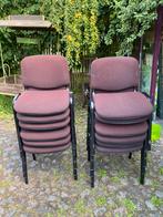 Set van 12 kantoor stoelen, Huis en Inrichting, Ophalen, Gebruikt, Bruin, Bureaustoel