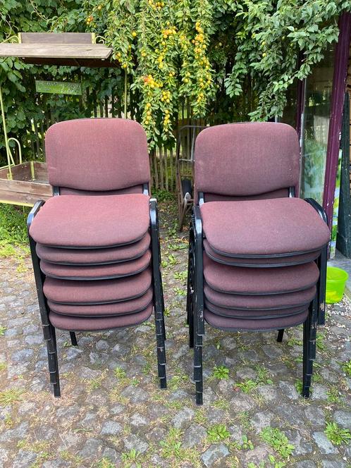 Set van 12 kantoor stoelen, Huis en Inrichting, Bureaustoelen, Gebruikt, Bureaustoel, Bruin, Ergonomisch, Ophalen