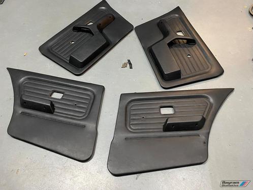 Bmw E30 sedan zwarte deurpanelen set 3-serie 4-drs deurkaart, Auto-onderdelen, Interieur en Bekleding, BMW, Gebruikt, Ophalen