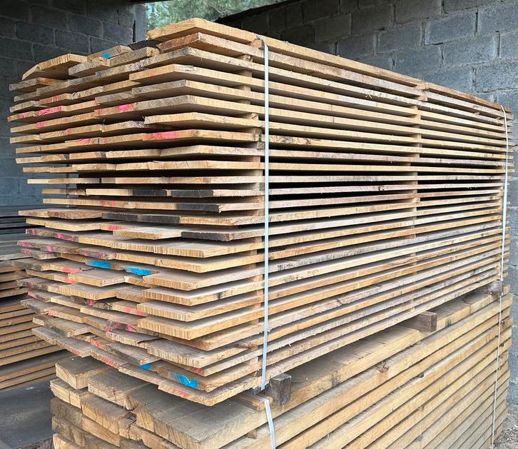 Europees eiken planken, Tuin en Terras, Palen, Balken en Planken, Zo goed als nieuw, Planken, Ophalen