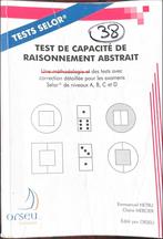 Tests "Test de raisonnement abstrait" - Selor (PDF), Livres, Enlèvement