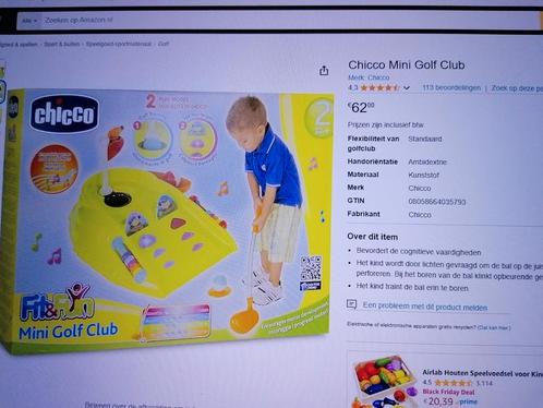 Chicco Mini Golf Club, Kinderen en Baby's, Speelgoed | Educatief en Creatief, Zo goed als nieuw, Ophalen