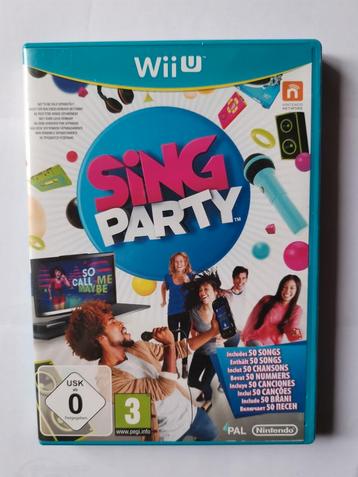 Sing Party Spel WiiU, Wii U Nintendo, Ophalen of Verzenden, Gebruikt