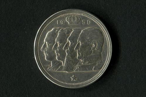 100 francs 4 rois belges 1950 argent  français, Postzegels en Munten, Munten | België, Losse munt, Zilver, Zilver, Ophalen of Verzenden