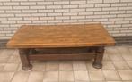 Salontafel massief eik 1m30 - 65cm hoogte 47cm, Antiek en Kunst, Ophalen of Verzenden