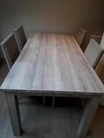 Eettafel + 6 stoelen, 50 tot 100 cm, 150 tot 200 cm, Modern, Rechthoekig