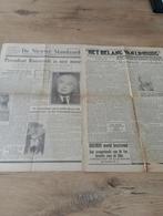 WO II  kranten overlijden Roosevelt 2de wereldoorlog 1945, Enlèvement ou Envoi