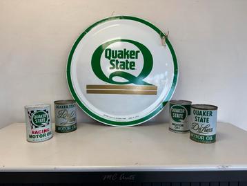 Ancien panneau d'affichage Quaker State '68, Enlèvement ou Envoi, Utilisé, Panneau publicitaire