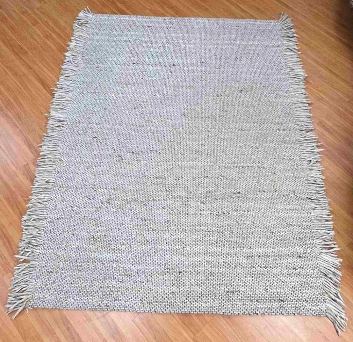 Vloerkleed met wol 250/200 incl franjes, Huis en Inrichting, Woonaccessoires | Overige, Gebruikt, Ophalen of Verzenden