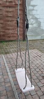 Zitje en touwschommel + de 2 bevestigingsringen, Zo goed als nieuw, Schommel