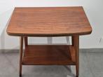 Wandtafel , bijzettafel teakhouten tv tafel , vintage 60, Antiek en Kunst, Ophalen