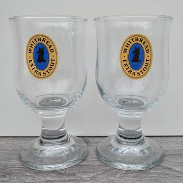 2 verres Whitbread - Extra stout beschikbaar voor biedingen