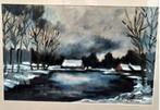 aquarelle signée A Dujardin, Antiek en Kunst, Kunst | Schilderijen | Klassiek, Ophalen