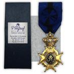 🚨ABL: DE GREEF ORDE VAN OFFICIER LEOPOLD II TWEETALIG, Verzamelen, Verzenden, Landmacht, Lintje, Medaille of Wings