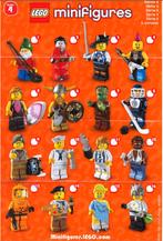 Lego 8804 series 4 minifigures:loup garou,Hazmat,footballe, Comme neuf, Briques en vrac, Lego