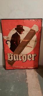 Burger, Ophalen of Verzenden, Gebruikt, Reclamebord