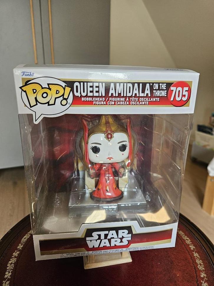 Funko Pop! Star Wars 705 Queen Amidala on the Throne Vinyl F, Verzamelen, Poppetjes en Figuurtjes, Nieuw, Ophalen of Verzenden