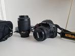 Nikon D5500 + 2 lenzen 18-55 en 55-200, Spiegelreflex, Zo goed als nieuw, Nikon, Ophalen